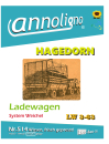 Hagedorn Ladewagen LW System Weichel Typ LW3 - 63 Bild- Ersatzteilliste & Explosionszeichnungen - 63, Ersatzteilliste - annoligno 514